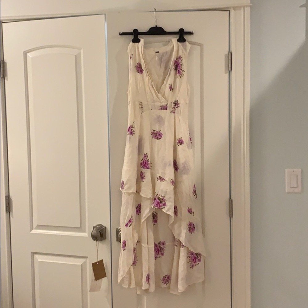 Free People floral hi-lo dress